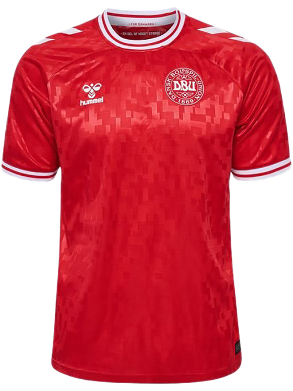 Denmark maillot domicile uniforme de football premier maillot haut de tenue de football sportswear homme coupe Euro 2024